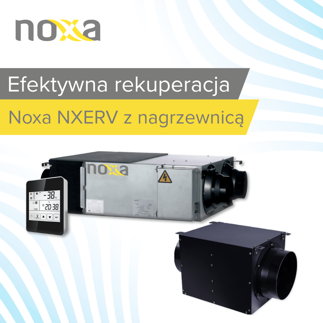 Rekuperator NXERV z nagrzewnicą NXEH