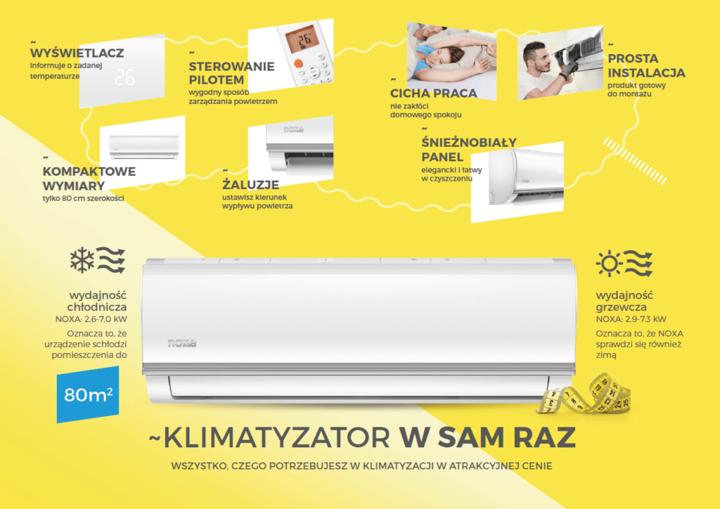 Klimatyzacja Noxa Happy funkcje
